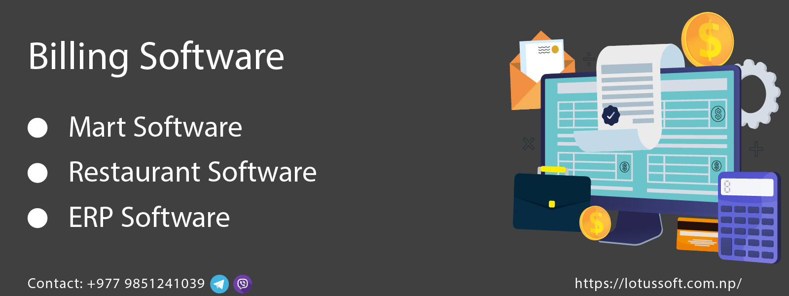 Lotussoft  Design and Develop Billing Software and ERP Software to Streamline Business Operations and Management